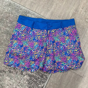 Birdies and Bows Chipping Cheetah Animal Print Swinging Scallop Golf Shorts 4